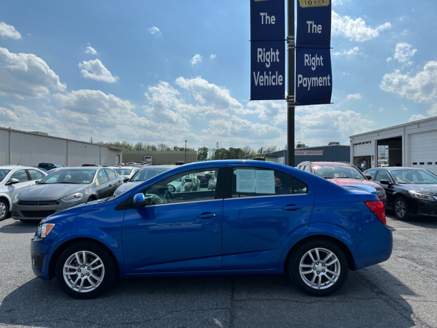 2016 BLUE Chevrolet Sonic LT Auto Sedan (1G1JC5SG6G4) with an 1.8L L4 DOHC 24V engine, 6A transmission, located at 1254 Manheim Pike, Lancaster, PA, 17601, (717) 393-9133, 40.062870, -76.323273 - Photo#7